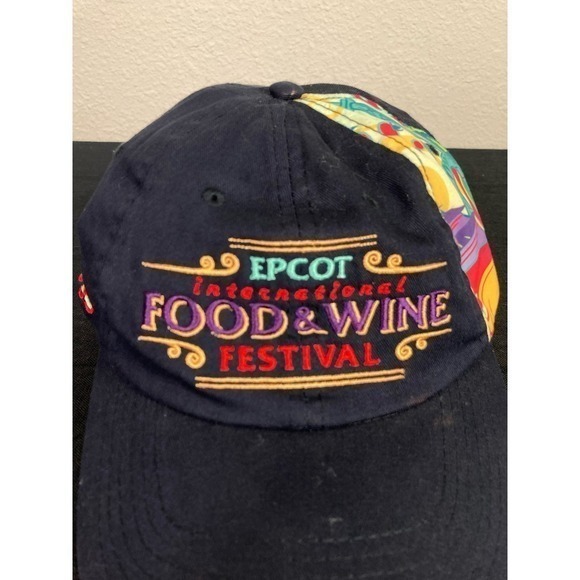 Epcot Food and Wine Festival Hat 2013 Embroidered Souvenir Cap Disney Theme Park - Picture 2 of 10